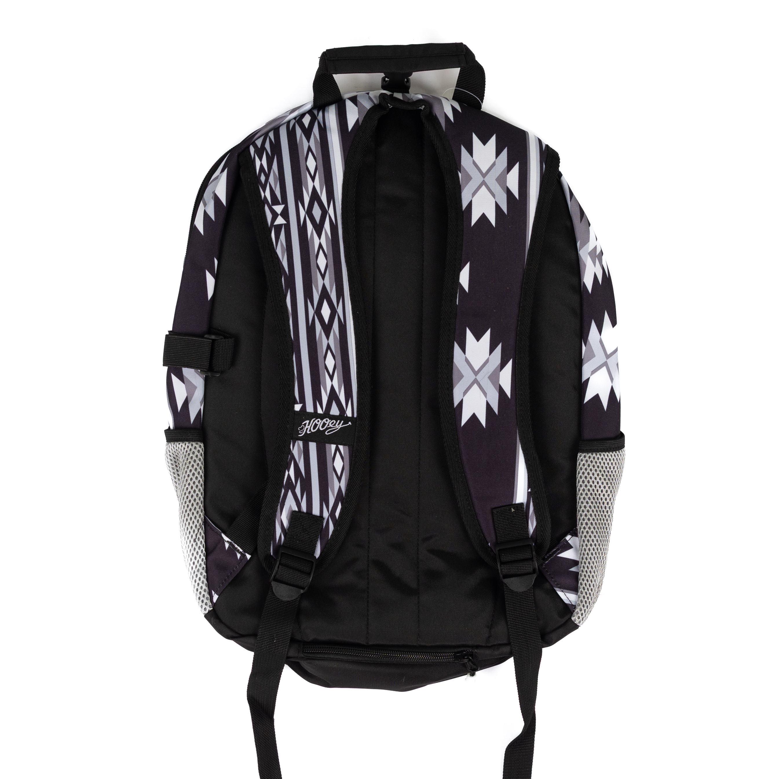 Hooey Rockstar Black and Gray Aztec Printed Backpack BP2602AZBK