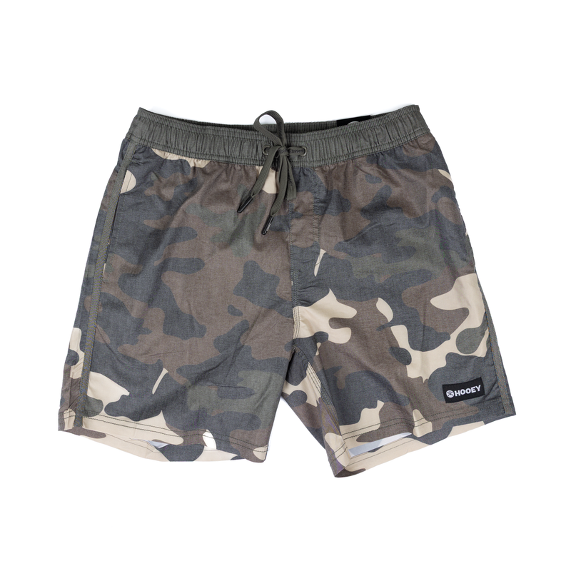 Men's Hooey Camo Drawstrings Boardshorts HB2602CA