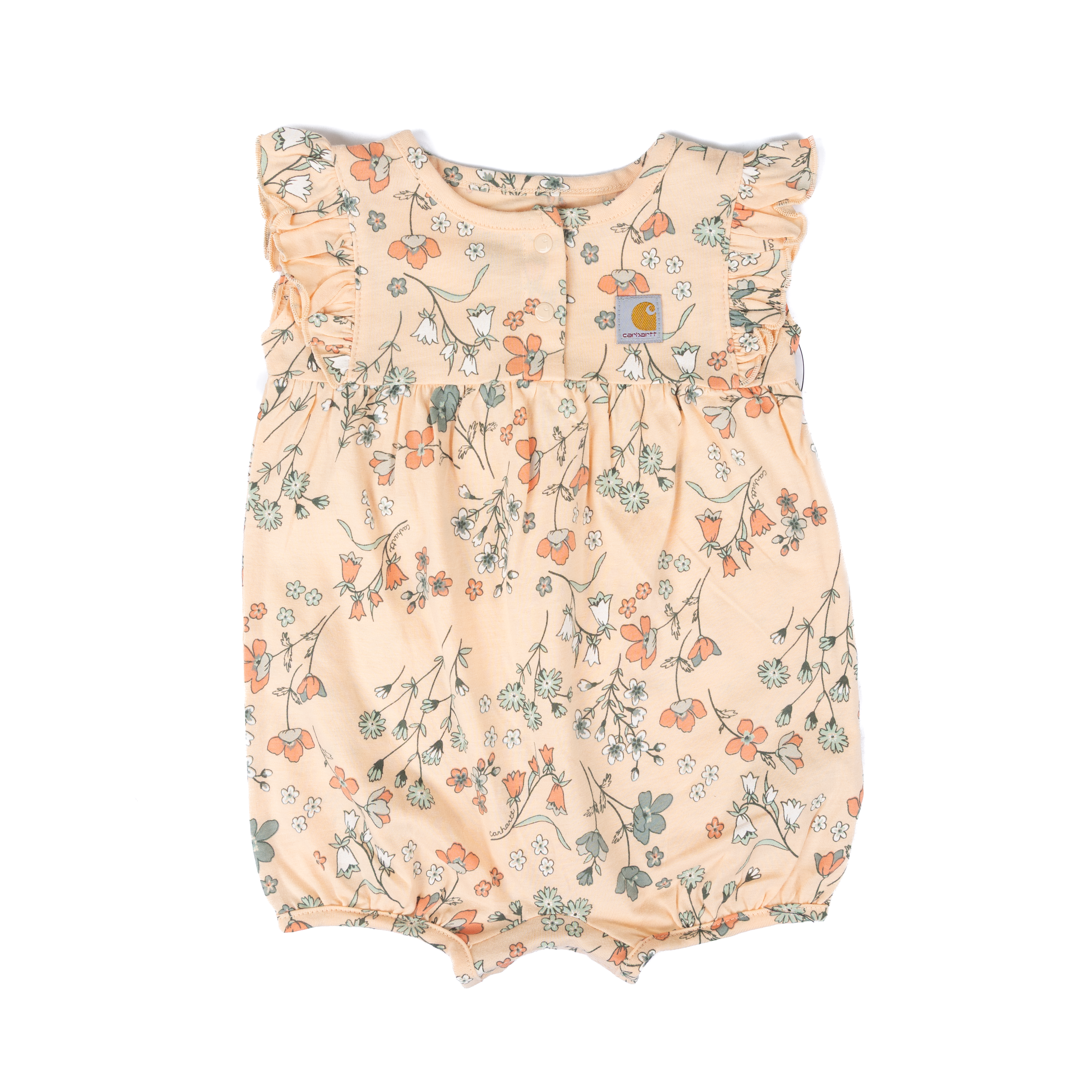 Girl's Carhartt Sleeveless Floral Print Romper CM9770-E801