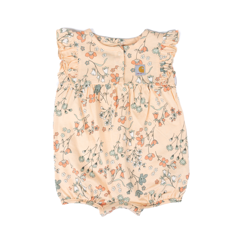 Girl's Carhartt Sleeveless Floral Print Romper CM9770-E801