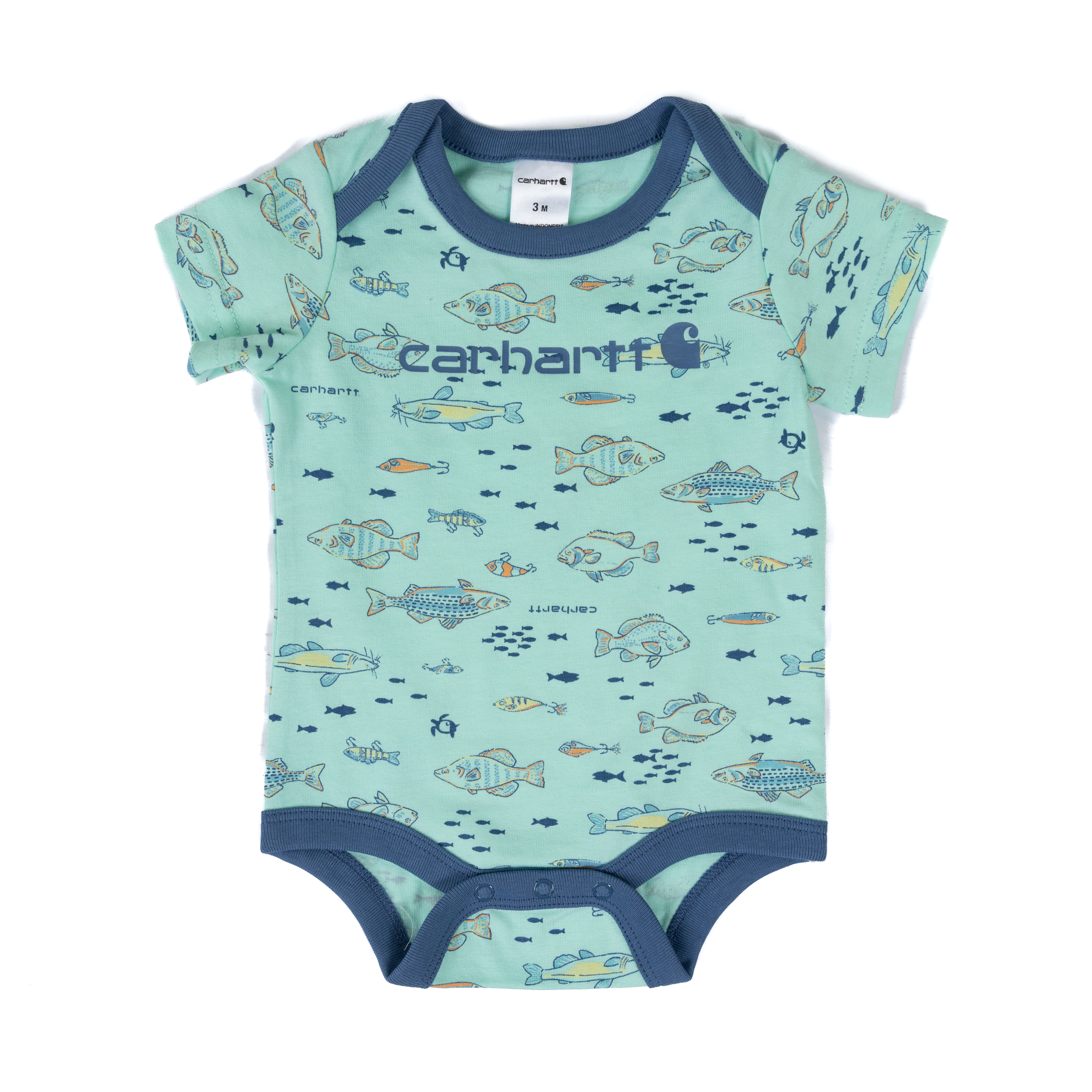 Boy's Carhartt 2 Piece Fish Bodysuit Set CG8106-GC7