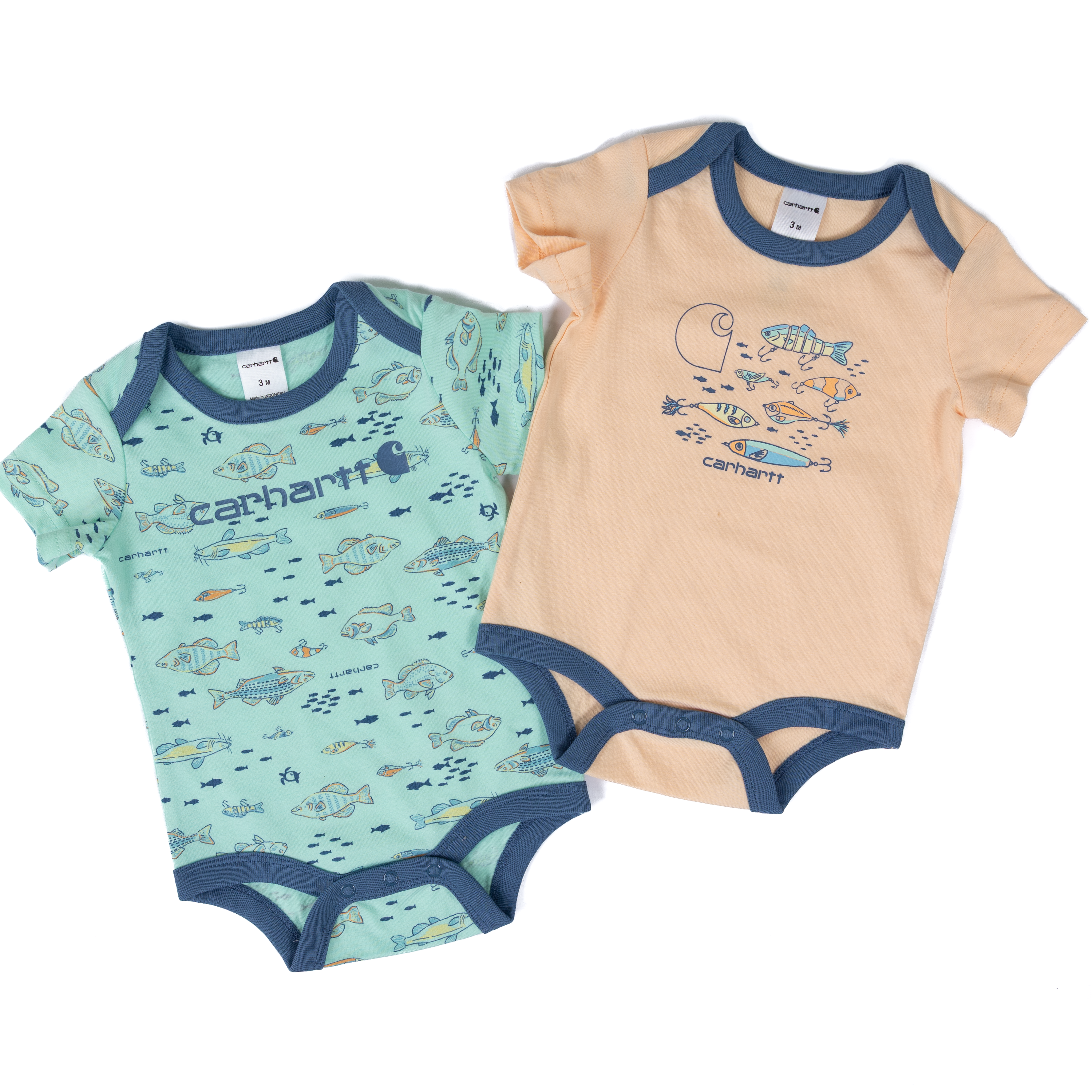 Boy's Carhartt 2 Piece Fish Bodysuit Set CG8106-GC7