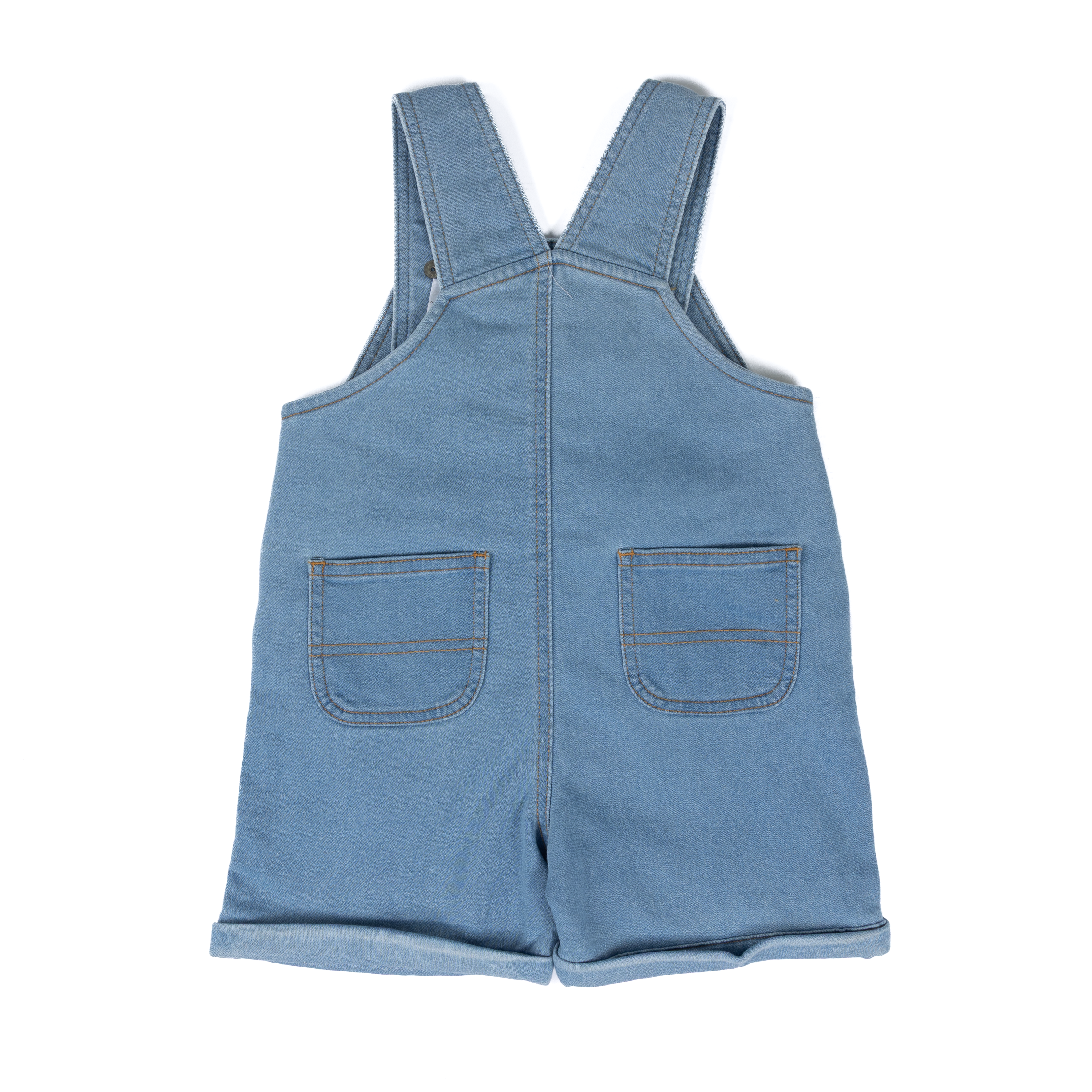 Girl's Carhartt Light Wash Bee Print Shortall 2 Piece Set CG9969-N108