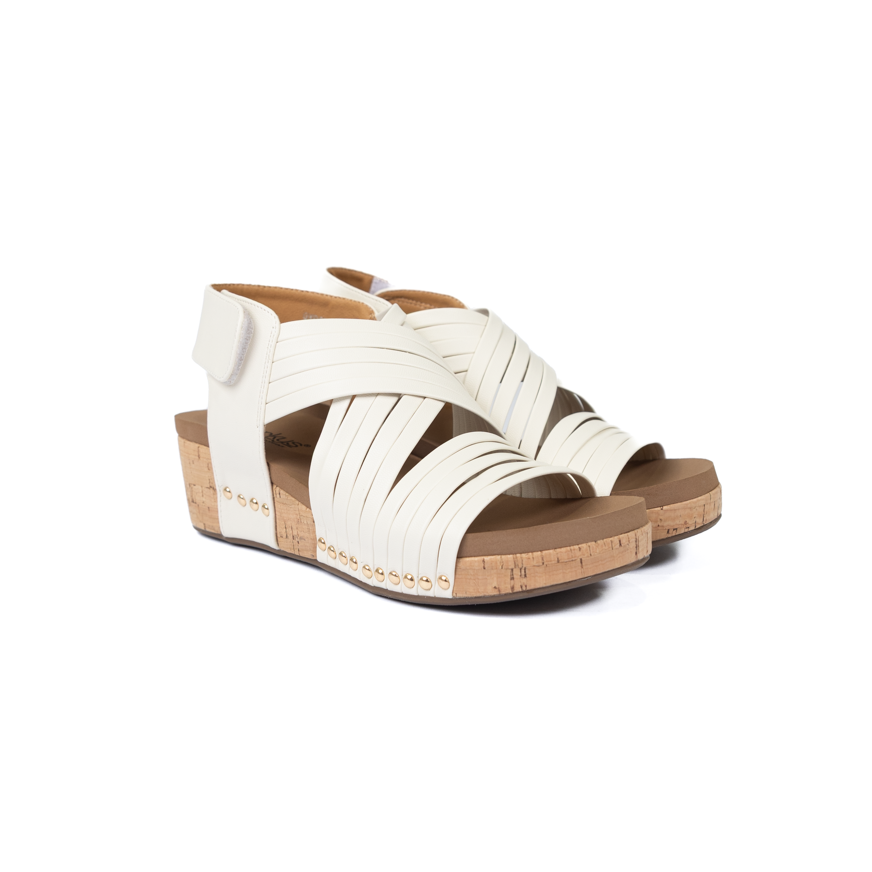 Women's Corky's Ivory "Good For You" Wedge Sandals 41-0706-IVRY