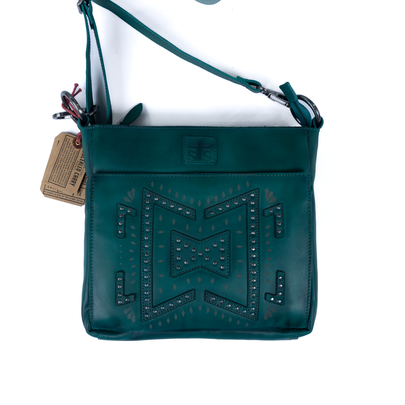 Women's STS Ranchwear Wayfarer Turquoise Olivia Crossbody Bag STS35013
