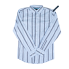 Men's Wrangler Cody Johnson Long Sleeve Blue Striped Button Up 112378978