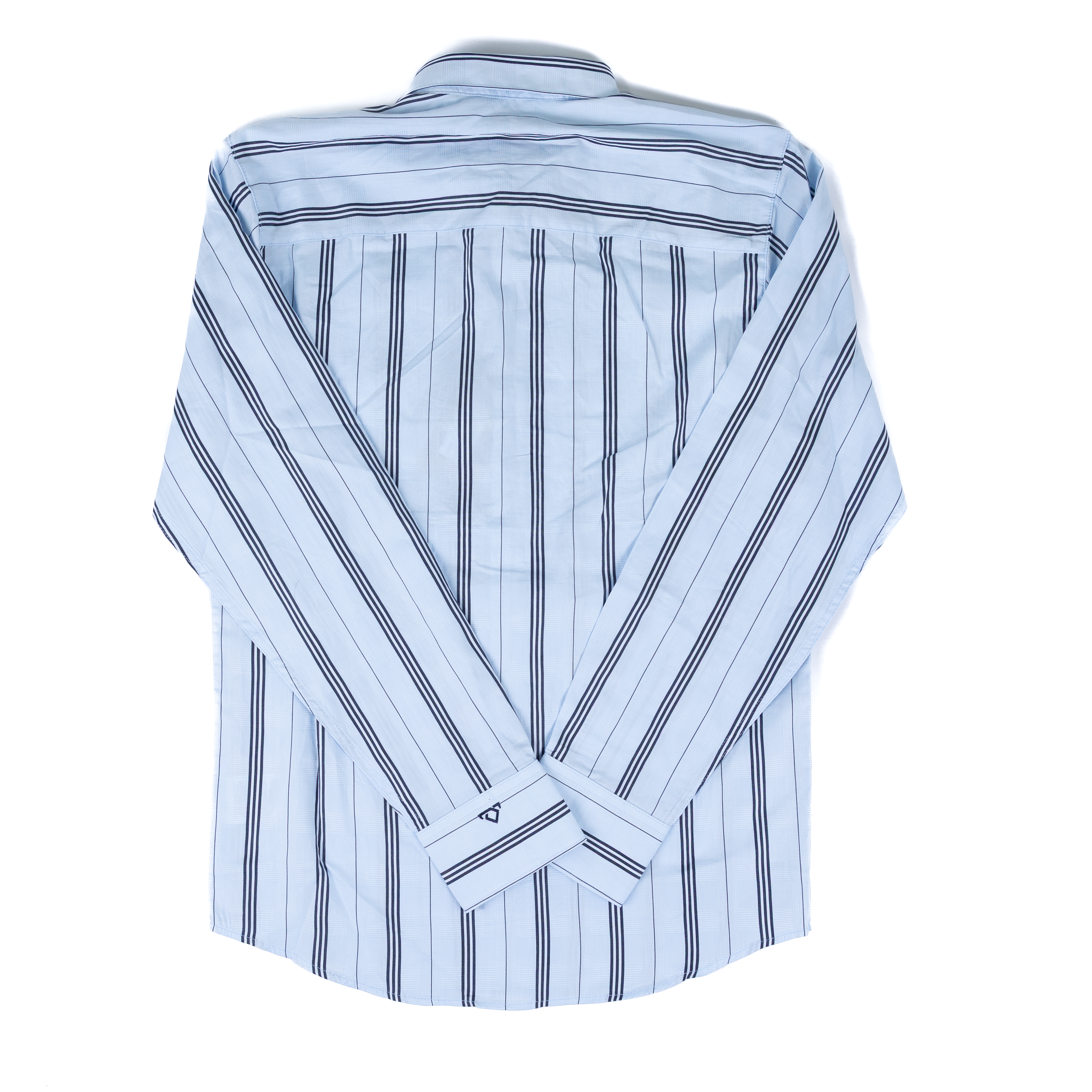 Men's Wrangler Cody Johnson Long Sleeve Blue Striped Button Up 112378978