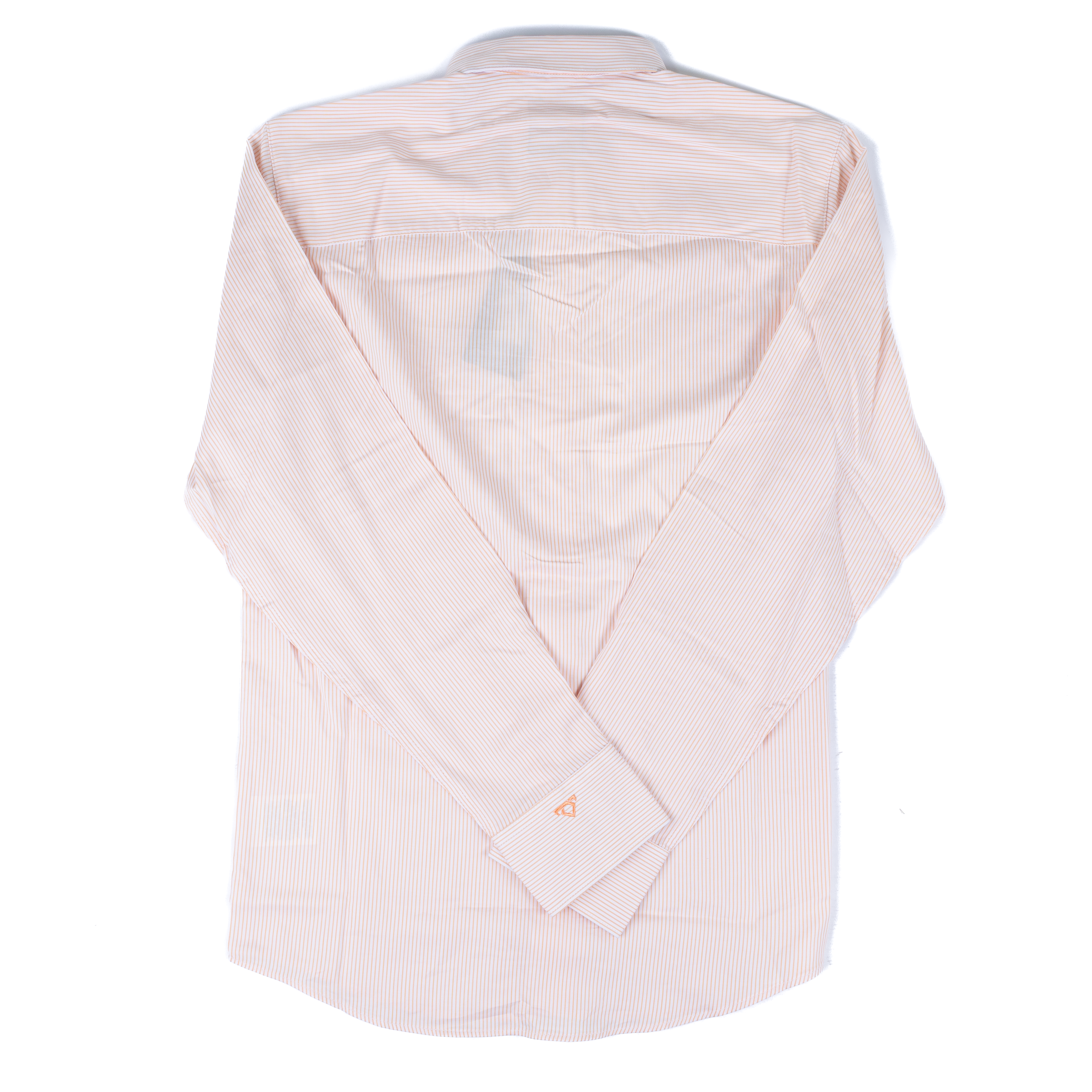 Men's Wrangler Cody Johnson Long Sleeve Orange Striped Button Up Shirt 112378973