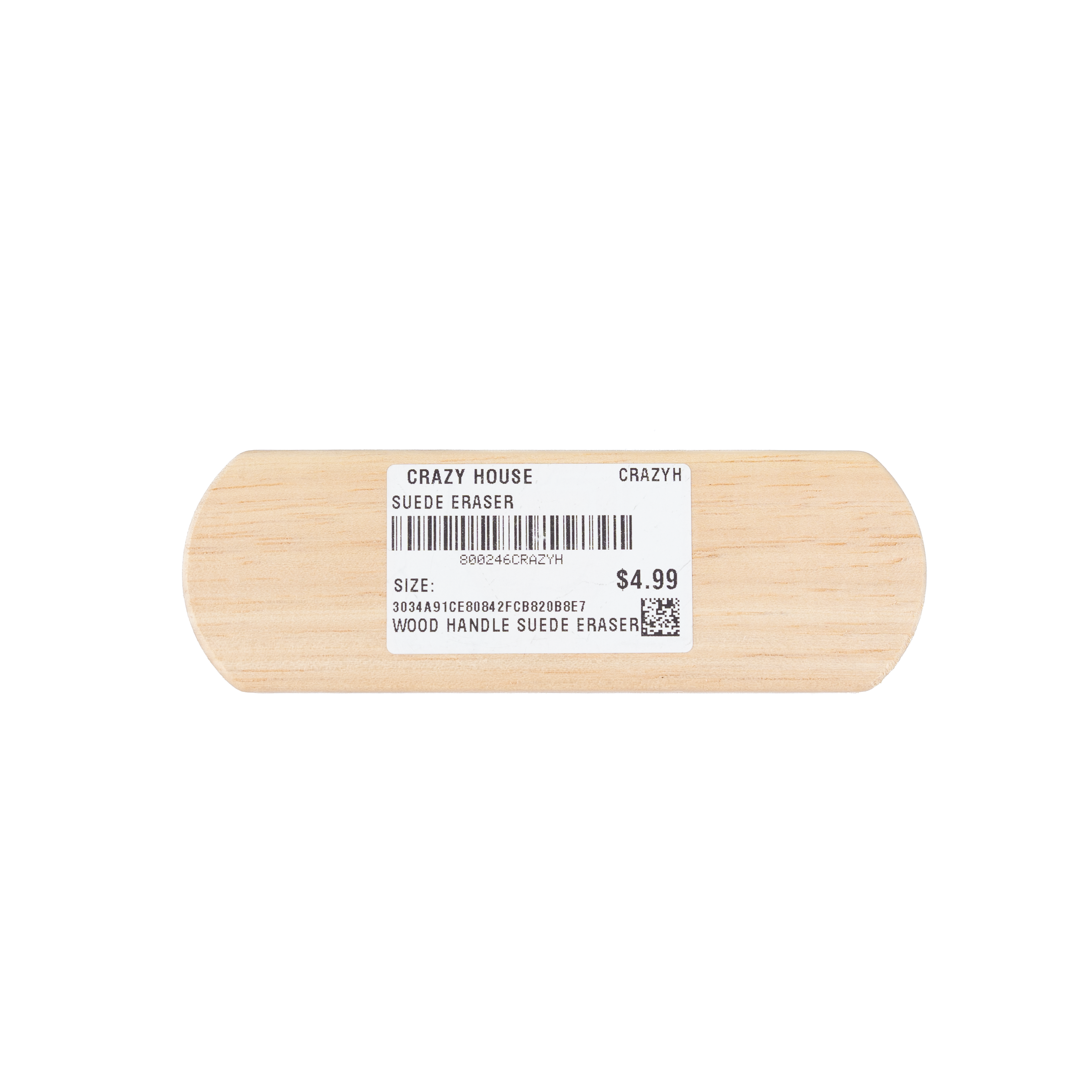 Wood Handle Suede Eraser