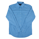 Men's Wrangler Long Sleeve Blue Plaid Snap Shirt 112379032