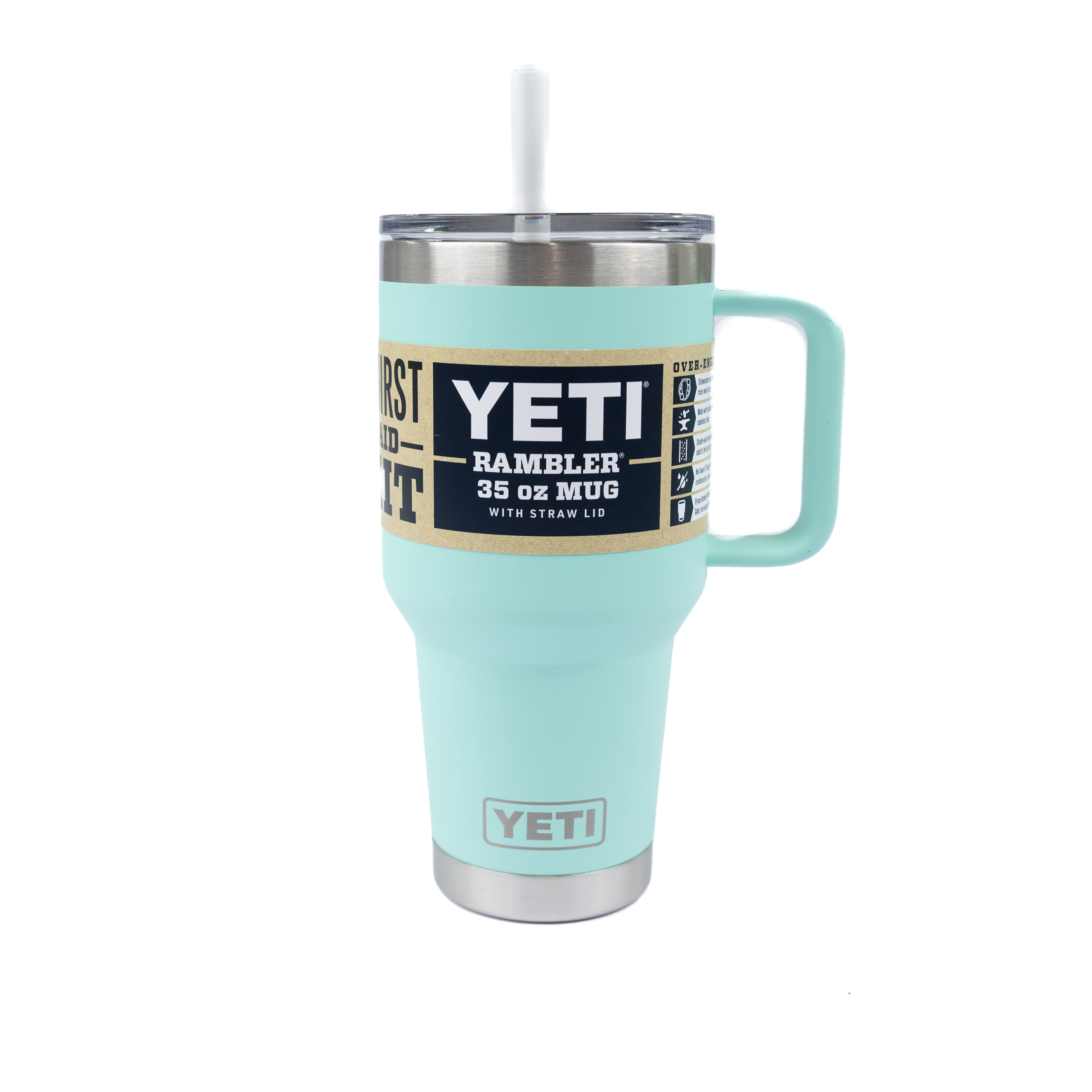 Yeti 35oz Seafoam Tumbler with Straw YRAM35SEA