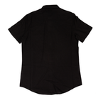 Men's Rock and Roll Denim Short Sleeve Black Button Up Shirt BMN3S08755