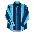 Boy's Wrangler Blue Stripe Brushpopper 112379231