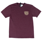 Crazy House Maroon Short Sleeve Script T-shirt 