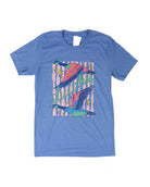 Ranch Swag Women's Heather Blue Short Sleeve Lucky Duck T-shirt 