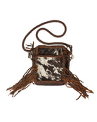 American Darling Women's Cowhide Dual Pocket Crossbody ADBGM760
