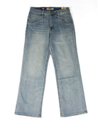 Rock and Roll Women's Light Wash Scalloped Pocket Wide Leg Jeans BW6HD09777