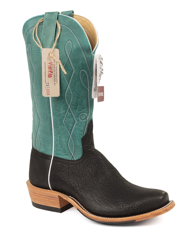Anderson Bean Black Oiled Shoulder Cutter Toe Boots S5202