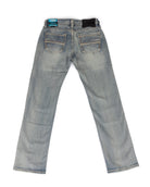 Rock And Roll Men's Revolver Straight Embroidered Light Wash Jeans BM1RD09813