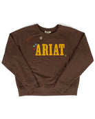 Ariat Women's Chicory Coffee Heather Crewneck Sweatshirt 10079633