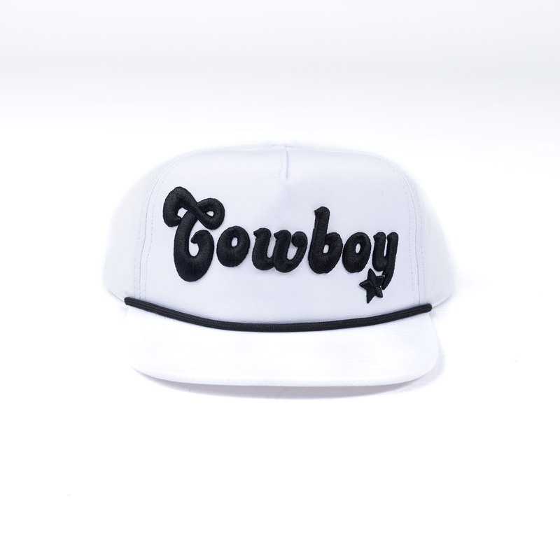 Youth Twisted Filly White "Cowboy" Cap 
