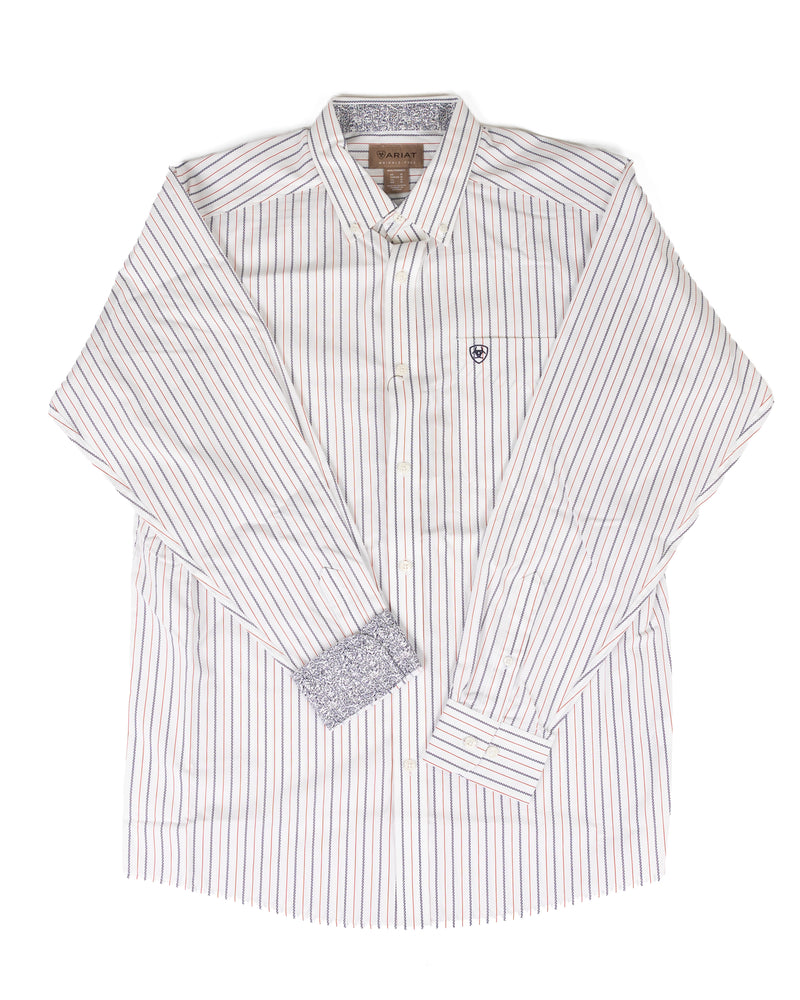 Ariat Men's Long Sleeve Wrinkle Free Whittaker Striped Button Down Shirt 10079411
