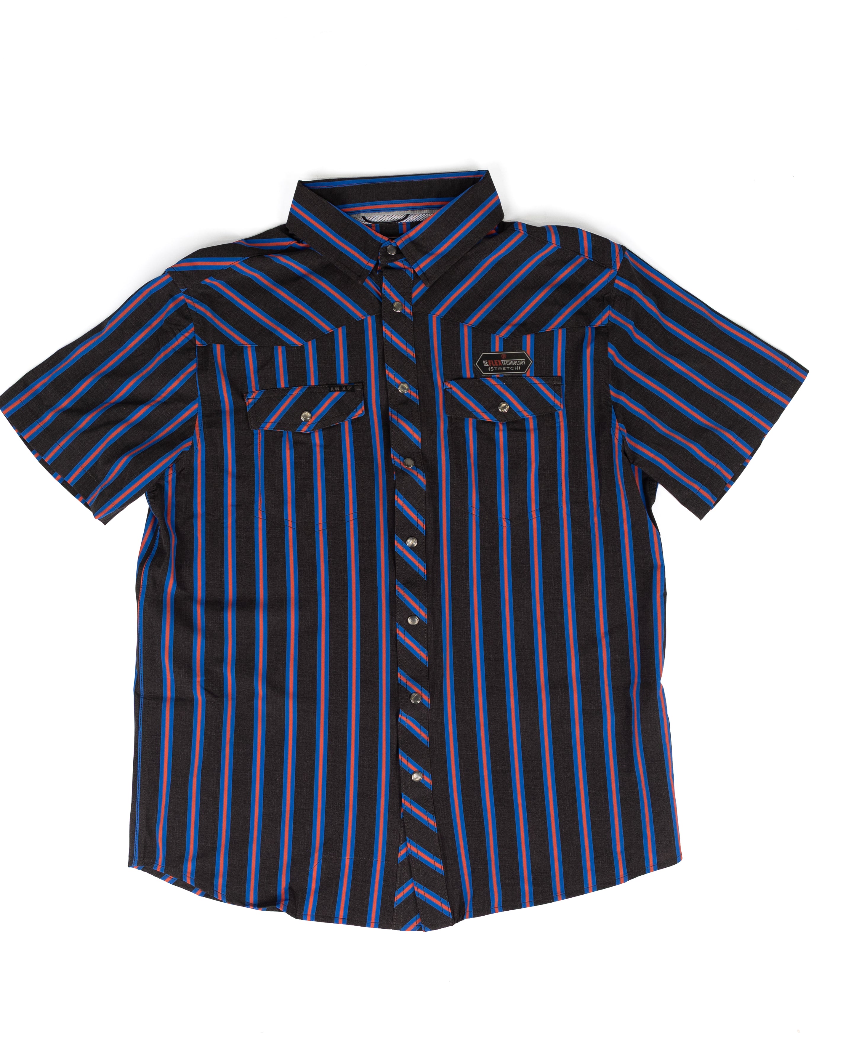 Rock and Roll Men's Short Sleeve Koe X Tek Button Down Shirt BMN3S09699