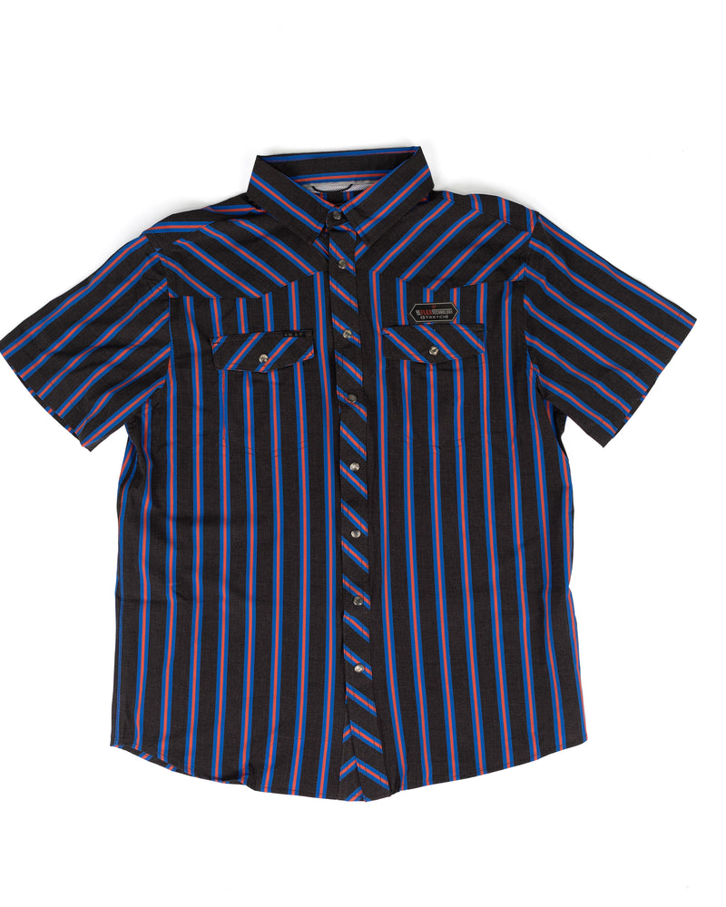 Rock and Roll Men's Short Sleeve Koe X Tek Button Down Shirt BMN3S09699