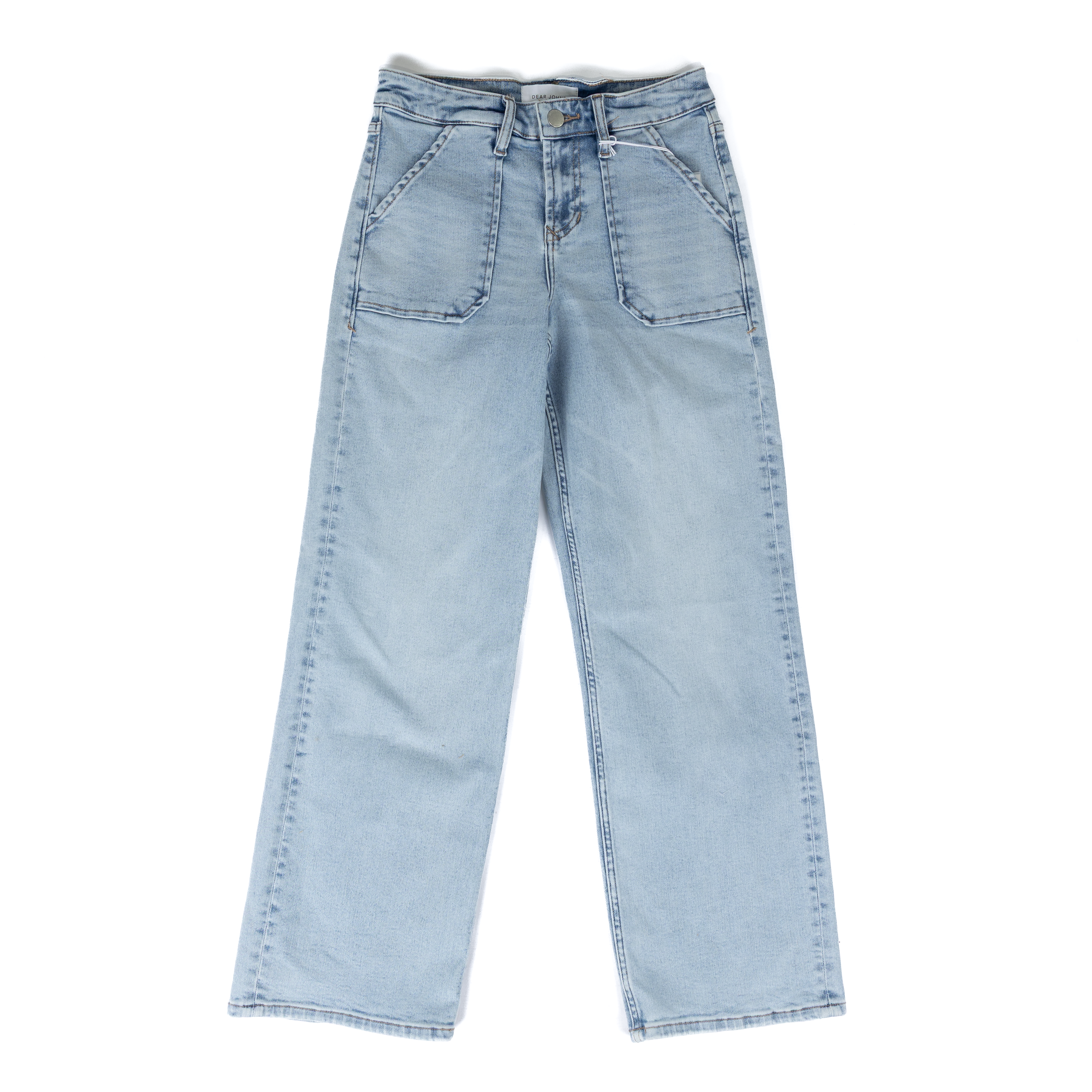 Women's Dear John French Cloud Taylor Mid Rise Wide Leg Jeans DPM21A151FCD