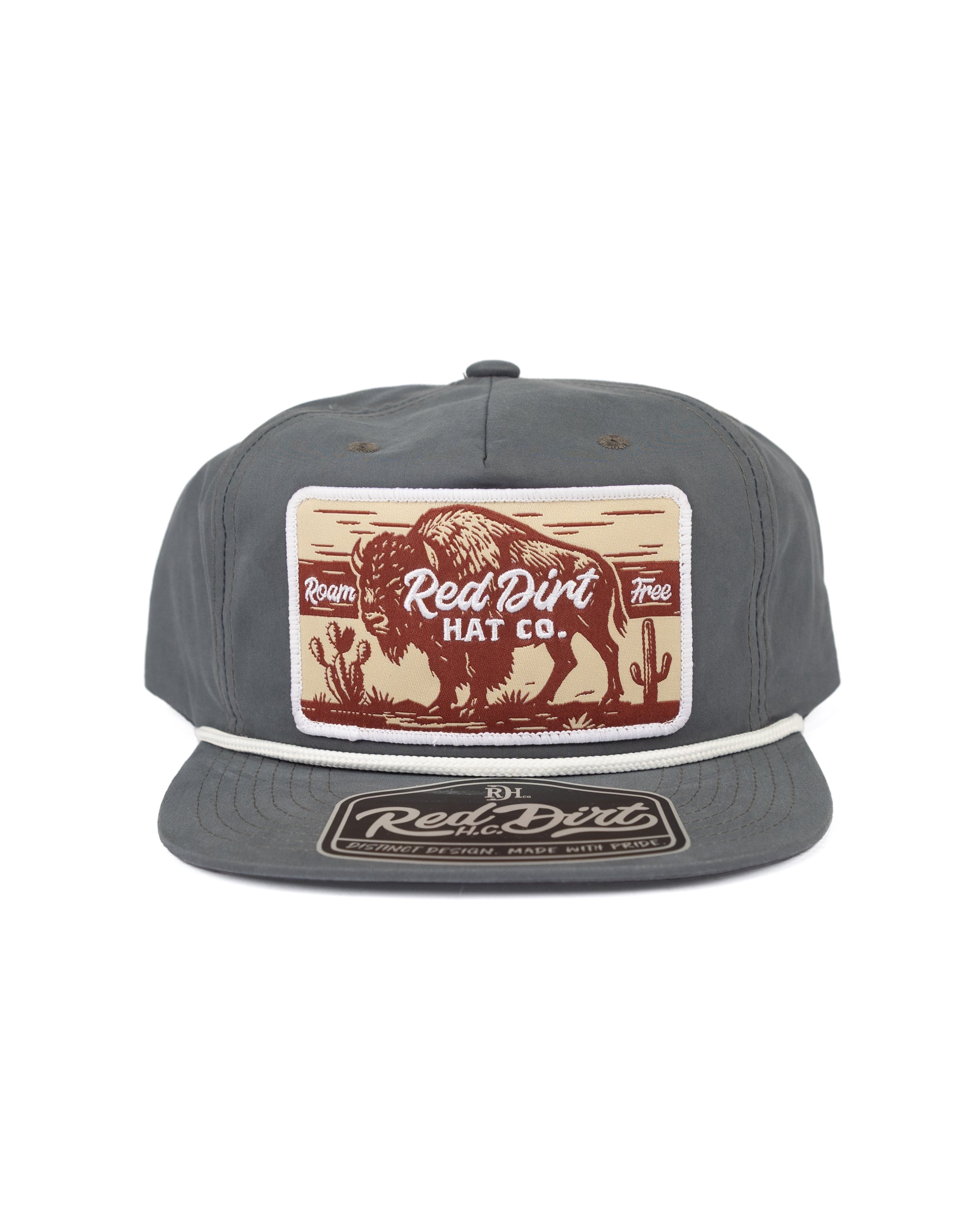 Red Dirt Hat Co Men's Charcoal Western Roamer Snapback RDHC-604