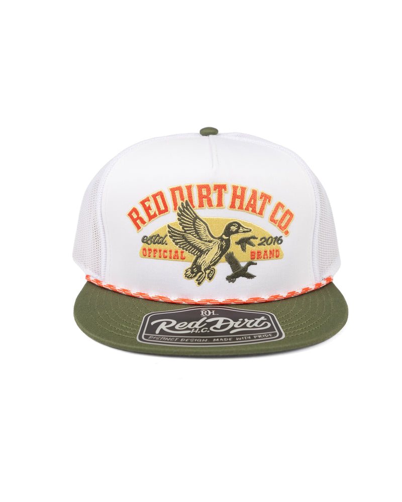 Red Dirt Hat Co Men's Fowl Play Snapback with Olive Bill RDHC-636