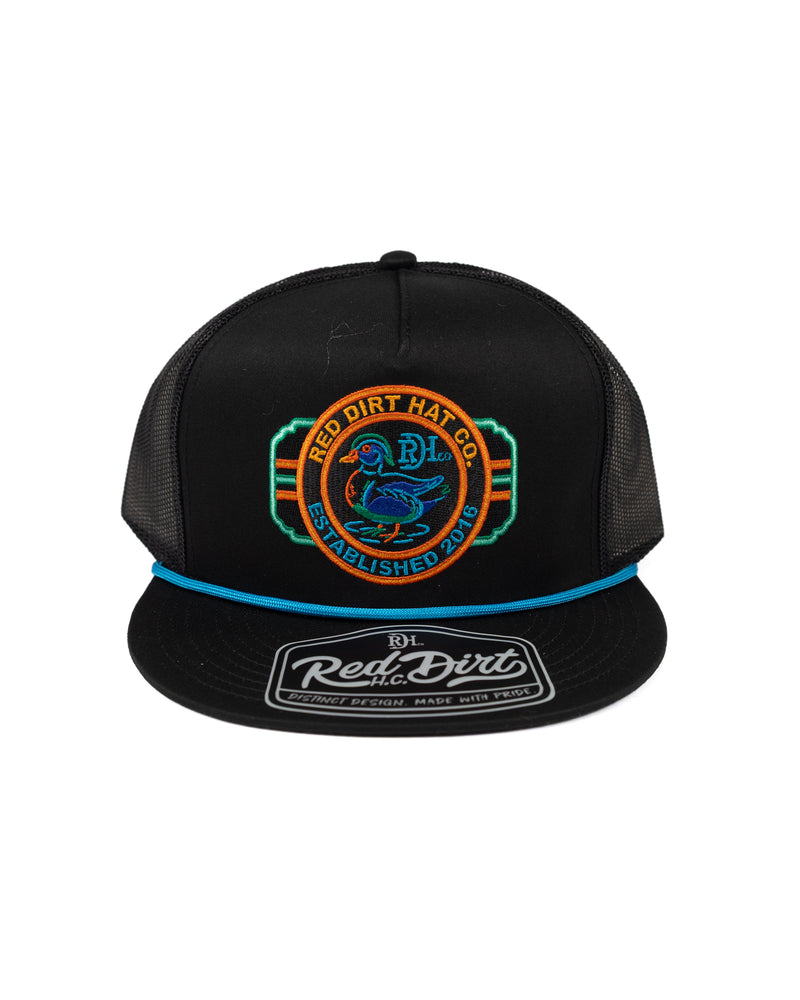 Red Dirt Hat Co Men's Neon Woody Black Snapback RDHC-637