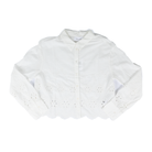 Women's Dear John Riviera White Miranda Long Sleeve Blouse DSH1436RWH