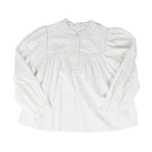 Women's Dear John Naida White Long Sleeve Blouse DSH1518WHT