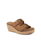 Corky's Women's Honey Cork Double Dare Wedge Sandals