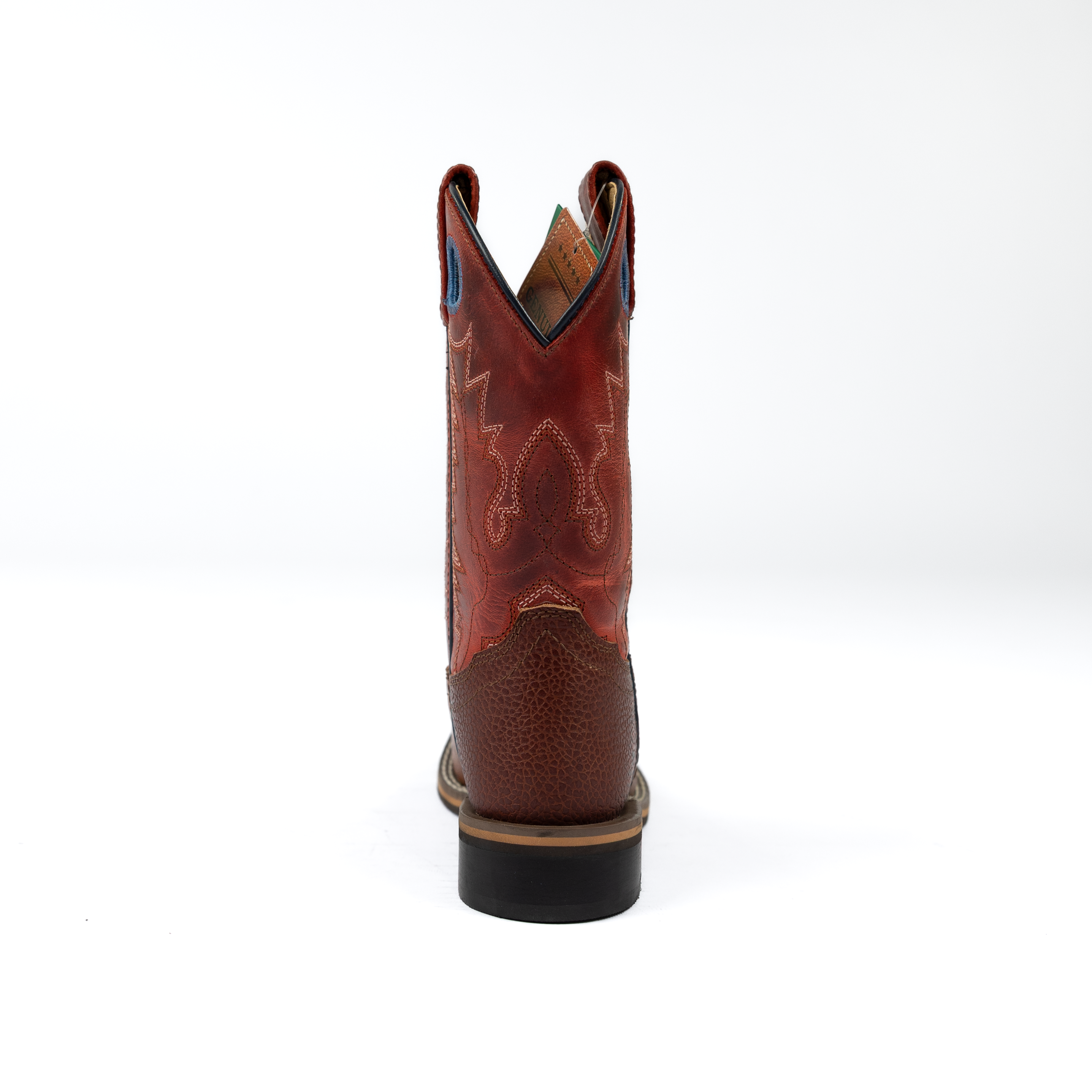 Boy's Smoky Mountain Cheyenne Cognac/Red Western Boots