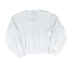 Women's Dear John White Shonda Long Sleeve Blouse DSH1544WHT