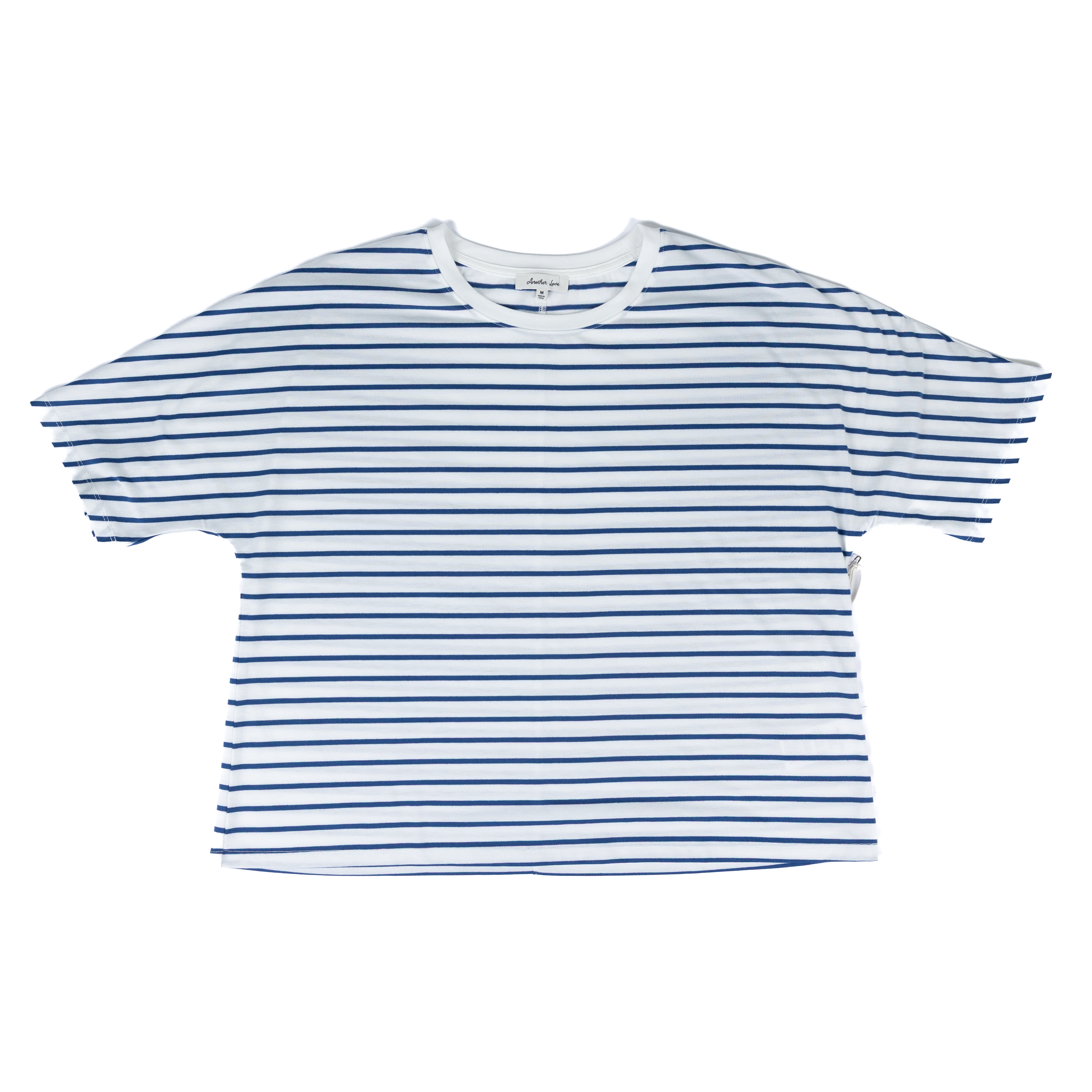 Women's Another Love Skylar Navy White Short Sleeve T-shirt VCKN1860L1NVW