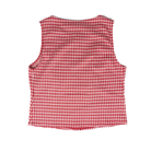 Women's ee:some Gingham Sleeveless Button Up Tank Top TK16148