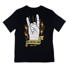 Men's Rock and Roll Denim Short Sleeve Graphic Printed T-shirt BU21T08596