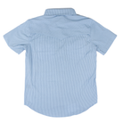 Men's Rock and Roll Denim Short Sleeve Striped Tek Core Snap Shirt BMN3S08379