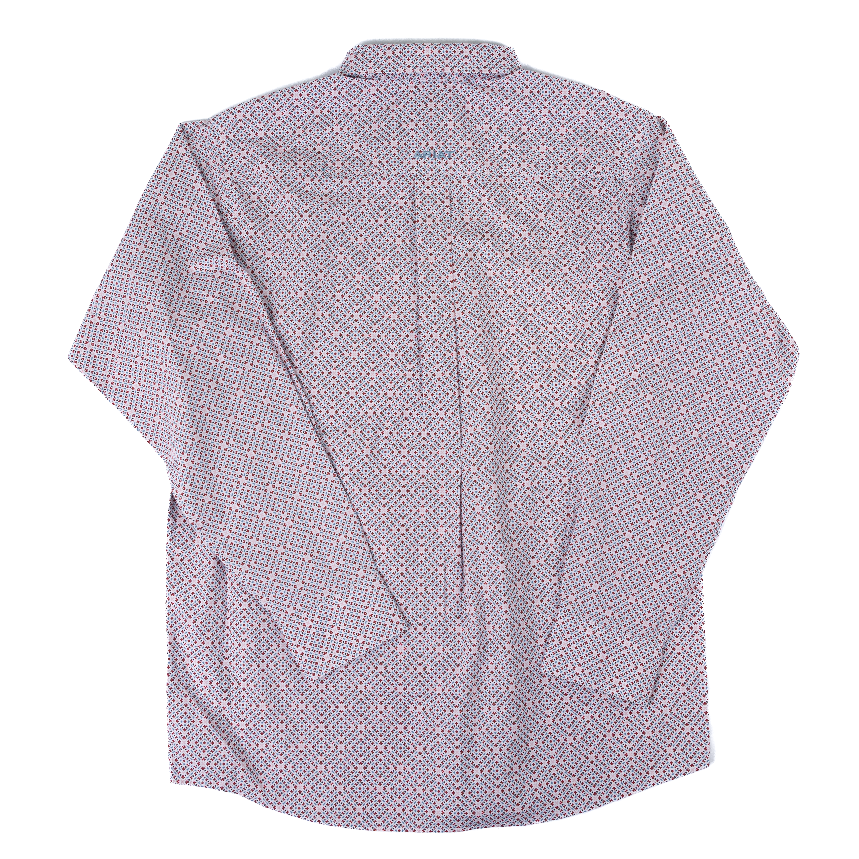 Men's Ariat White Geo Print Tiernan Classic Fit Shirt 10071609