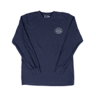 Crazy House Long Sleeve Shirt Navy with White Aztec Print 