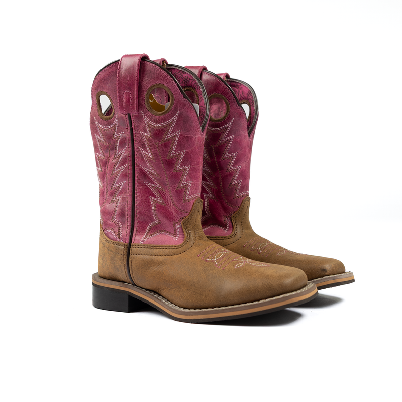 Girl's Youth Smoky Mountain Pink Western Boots 