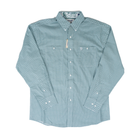 Men's Wrangler George Strait Teal Print Button Up Shirt 112374540