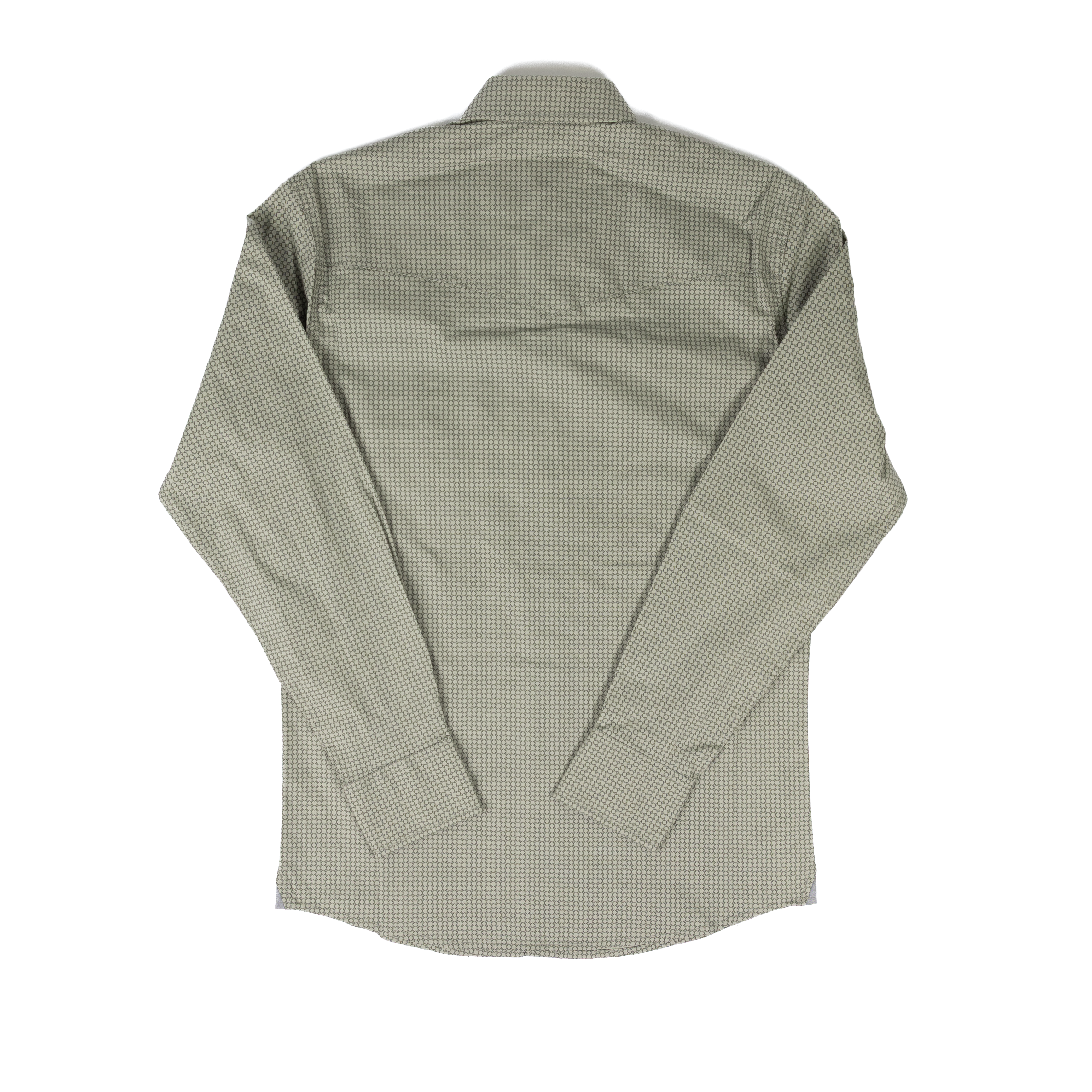 Men's Wrangler 20X Long Sleeve Green Patterned Shirt 112374297