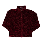 Women's Turquoise Haven Mesh Button Up Top 