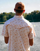 SanJac Men's Texas Sun Short Sleeve Performance Pearl Snap COA-SS-TXSUN