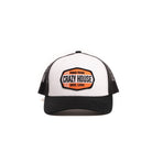 Crazy House Unisex White and Black Snapback with Orange Patch - Crazy House Western Wear