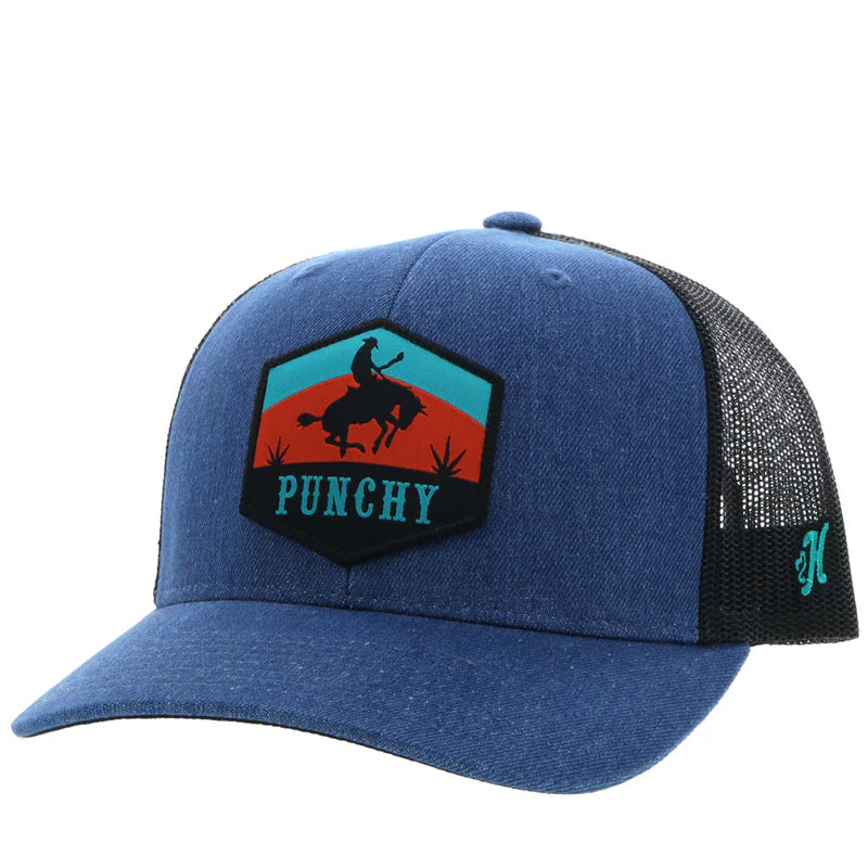 Men's "Punchy" Denim and Black Cap 5027T-DEBK